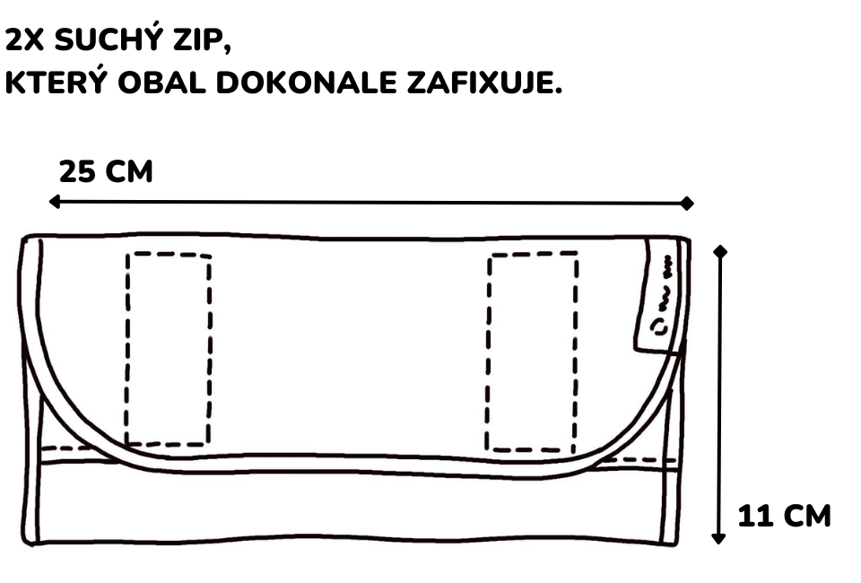 2x suchý zip, který obal dokonale zafixuje. (5)